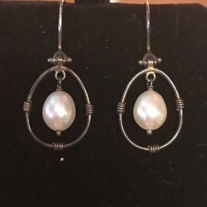 Pendulum Pearl Earrings by Sundance